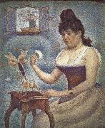 Georges Seurat, Young Woman Powdering Herself